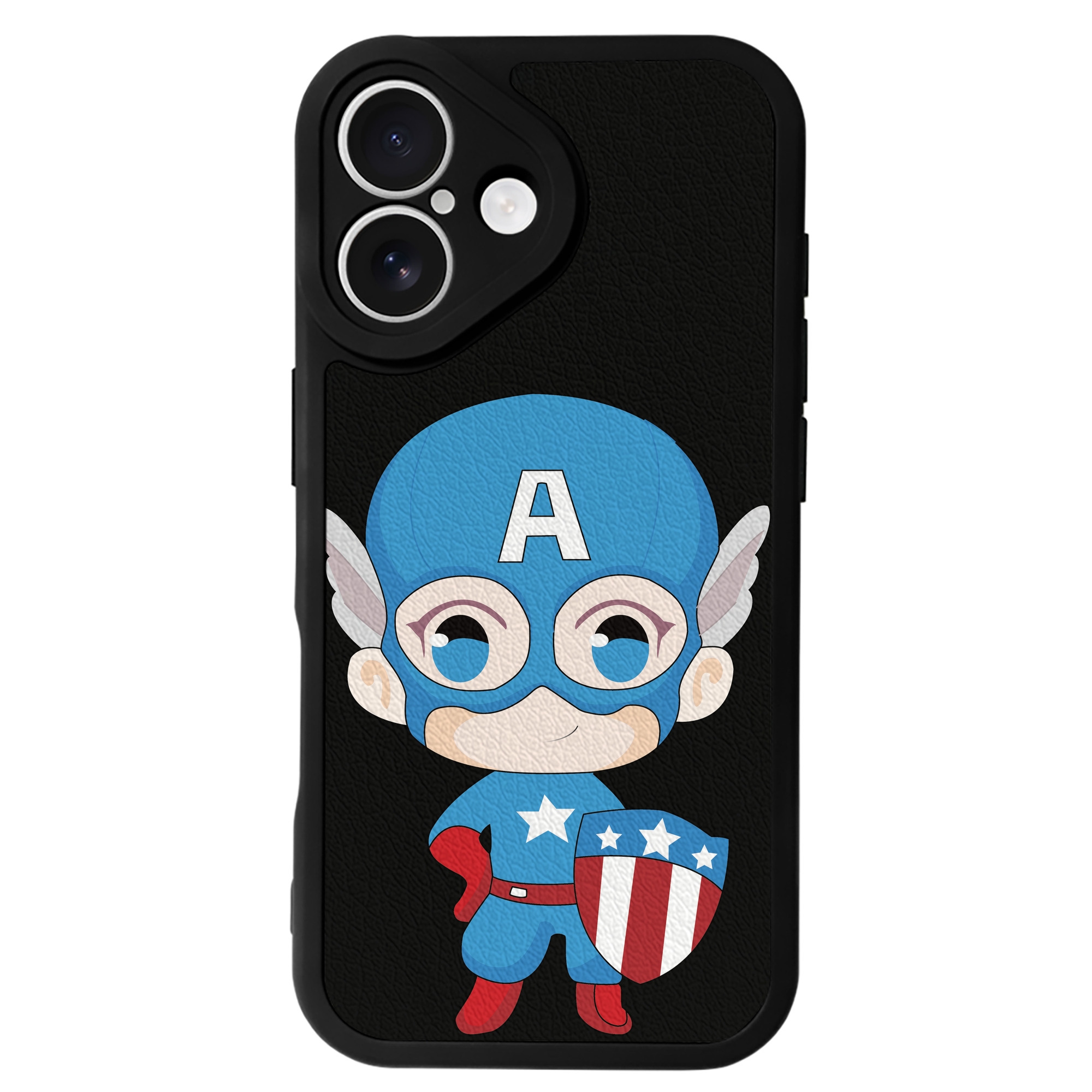 （画像用） アベンジャーズ The Avengers 【iPhone 16シリーズ対応】シリコンスマホケース（レザー調） 材質：シリコン